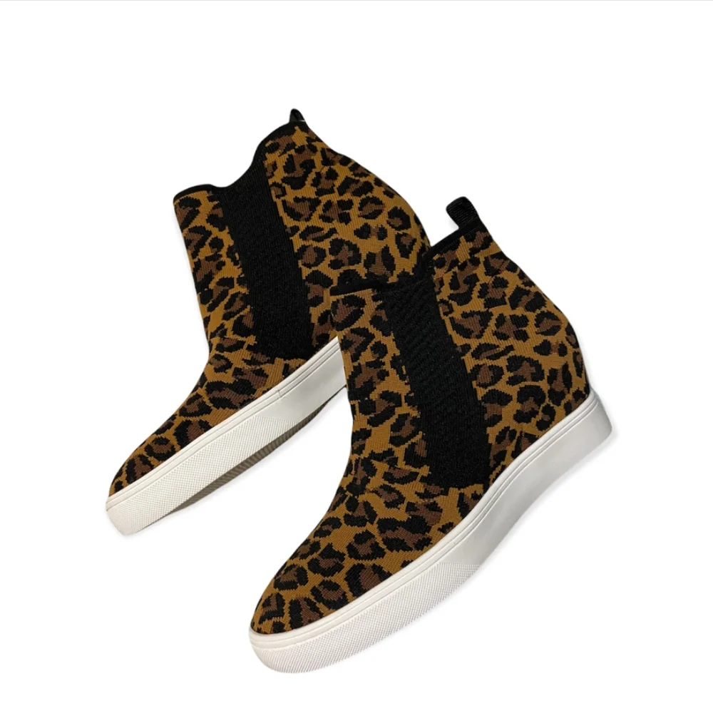 Mia Leopard Wedge Sneakers - Picture 5 of 7